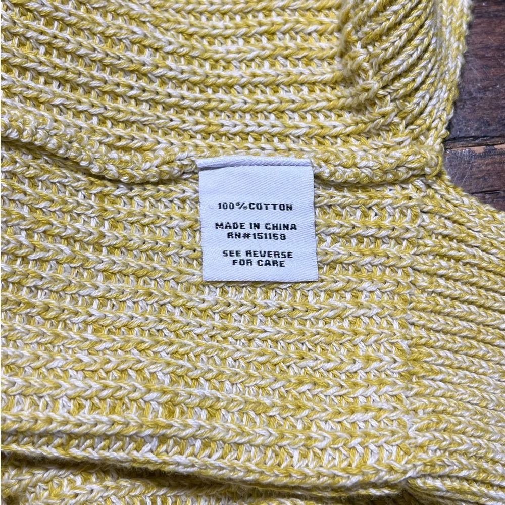 525 Women's Sz S Sleeveless Tank Yellow White Normcore Y2K Preppy Classic Modern - Picture 6 of 9